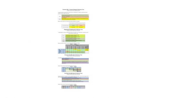 gridded response sheet
